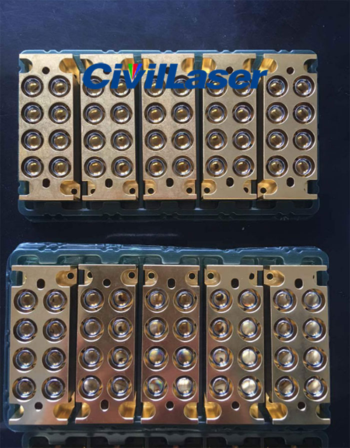 Diodo láser verde Nichia NUGM02T 8 Collimator Beams